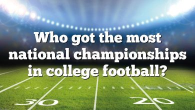 Who got the most national championships in college football?