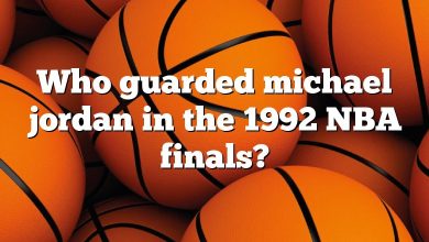 Who guarded michael jordan in the 1992 NBA finals?