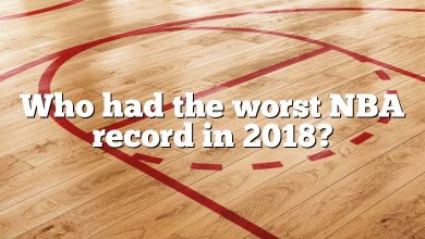 Who had the worst NBA record in 2018?