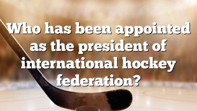 Who has been appointed as the president of international hockey federation?