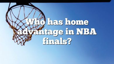 Who has home advantage in NBA finals?