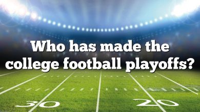 Who has made the college football playoffs?