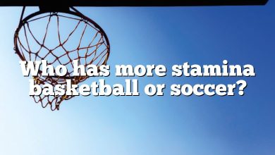 Who has more stamina basketball or soccer?