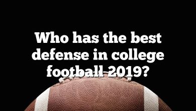 Who has the best defense in college football 2019?
