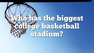 Who has the biggest college basketball stadium?