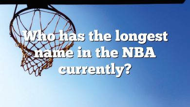 Who has the longest name in the NBA currently?