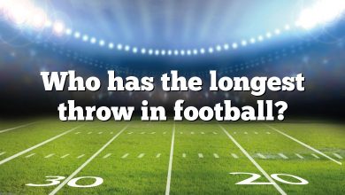 Who has the longest throw in football?