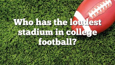Who has the loudest stadium in college football?