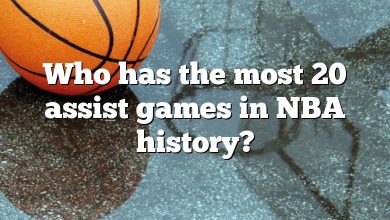 Who has the most 20 assist games in NBA history?