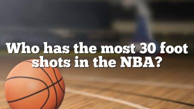 Who has the most 30 foot shots in the NBA?