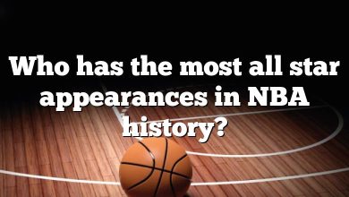 Who has the most all star appearances in NBA history?