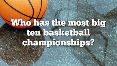 Who has the most big ten basketball championships?