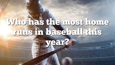 Who has the most home runs in baseball this year?