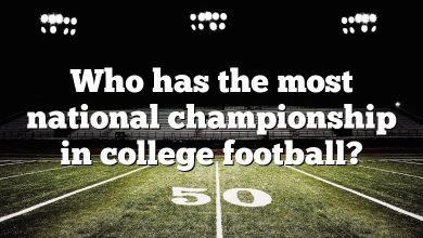 Who has the most national championship in college football?