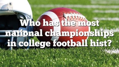Who has the most national championships in college football hist?