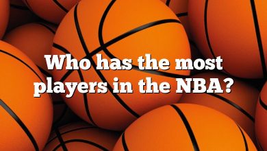 Who has the most players in the NBA?