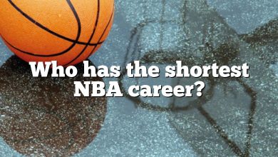 Who has the shortest NBA career?