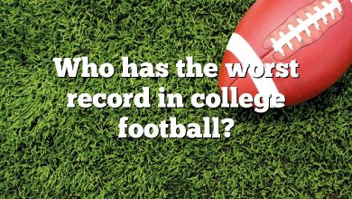 Who has the worst record in college football?