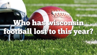 Who has wisconsin football lost to this year?