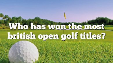 Who has won the most british open golf titles?