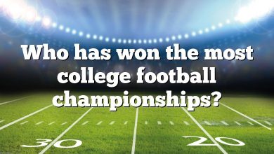 Who has won the most college football championships?