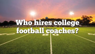 Who hires college football coaches?