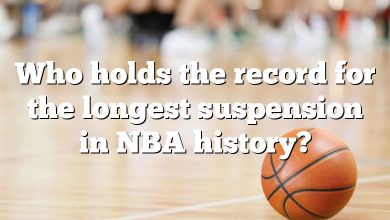 Who holds the record for the longest suspension in NBA history?