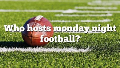 Who hosts monday night football?