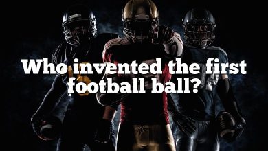 Who invented the first football ball?