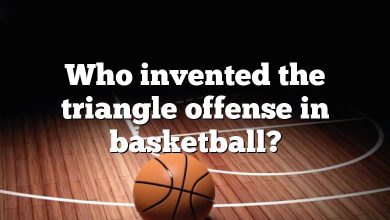 Who invented the triangle offense in basketball?