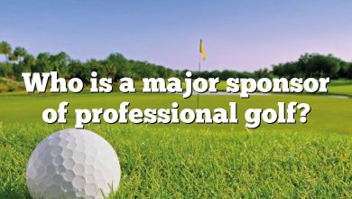 Who is a major sponsor of professional golf?