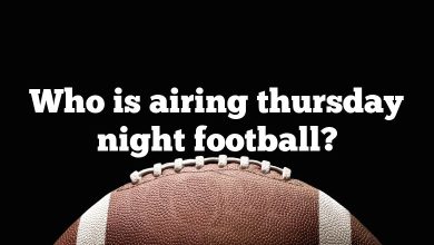 Who is airing thursday night football?