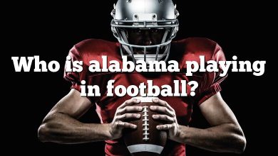 Who is alabama playing in football?