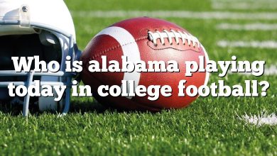 Who is alabama playing today in college football?