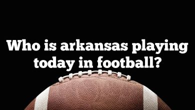 Who is arkansas playing today in football?