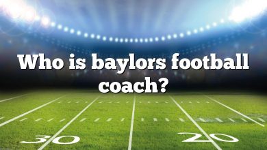 Who is baylors football coach?