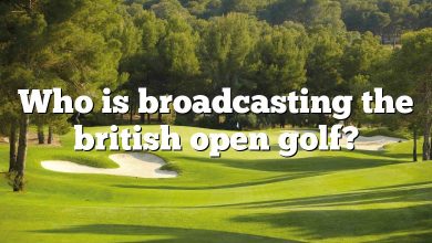 Who is broadcasting the british open golf?