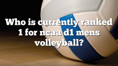 Who is currently ranked 1 for ncaa d1 mens volleyball?