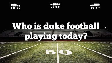 Who is duke football playing today?