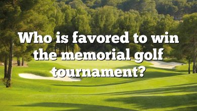 Who is favored to win the memorial golf tournament?