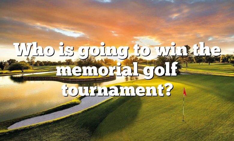 Who is going to win the memorial golf tournament?