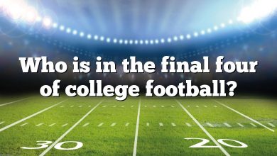 Who is in the final four of college football?