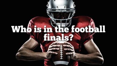 Who is in the football finals?