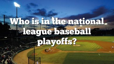 Who is in the national league baseball playoffs?