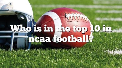 Who is in the top 10 in ncaa football?