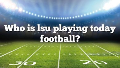 Who is lsu playing today football?