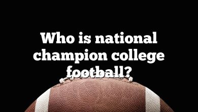 Who is national champion college football?