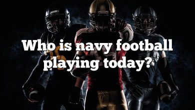 Who is navy football playing today?