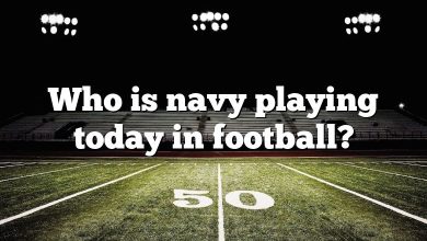 Who is navy playing today in football?