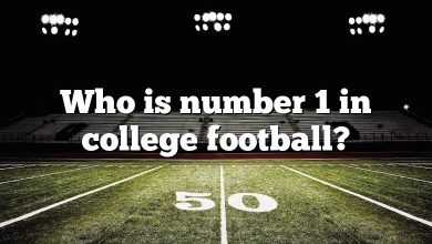 Who is number 1 in college football?